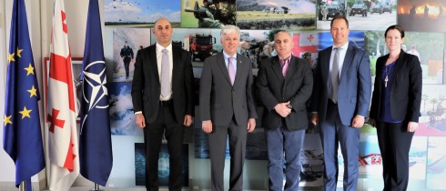 ვლადიმერ ჩაჩიბაია მარშალის ცენტრის უსაფრთხოების სწავლების დირექტორს შეხვდა