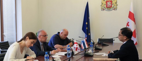 Meeting of Dimitri Khundadze with Ambassador of Kingdom of Thailand