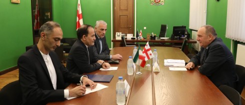 Meeting of Givi Chichinadze with the newly appointed Ambassador of Iran