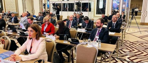 Nino Iobashvili participating in the OSCE PA Silk Road Group Conference