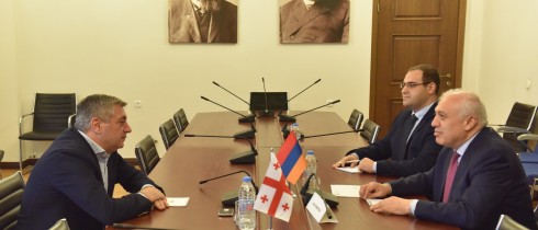 კახა კახიშვილი სომხეთის ელჩს შეხვდა