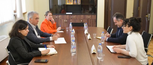 დავით სერგეენკო USAID-ის სამართლის უზენაესობის პროგრამის ხელმძღვანელს შეხვდა