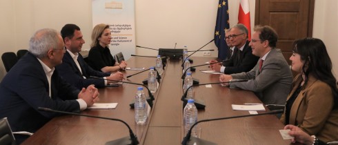 Meeting of Giorgi Amilakhvari with the Rector of the University of Tuscia