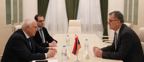 Meeting of Sozar Subari with the Ambassador of Armenia