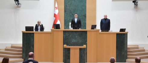 Parliament Observing Moment of Silence in Memory of MP Vakhtang Kikabidze