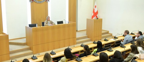 ხატია წილოსანი უმაღლესი სასწავლებლების სტუდენტებს შეხვდა