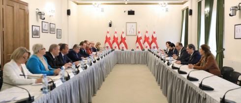 ირაკლი ჩიქოვანი ჩეხეთის რესპუბლიკის საპარლამენტო დელეგაციის წევრებს შეხვდა