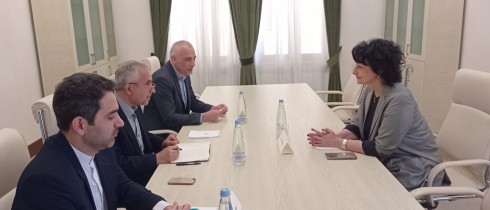 ნატო ჩხეიძე საქართველოში ირანის ელჩის მრჩეველს შეხვდა