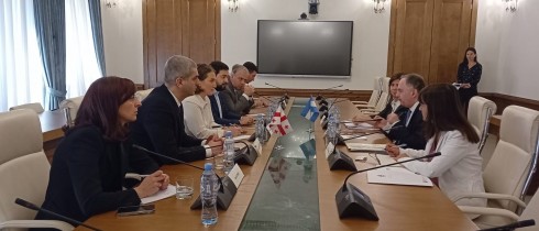 მარიამ ლაშხი და ლევან ქარუმიძე პოლიტიკის საკითხებში არგენტინის რესპუბლიკის სახელმწიფო მდივანს შეხვდნენ