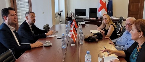 Meeting of Beka Odisharia with the representatives of Abkhazia AR Government
