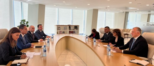 Meeting of Eliso Bolkvadze and Savalan Mirzoev with the member of the Alternate Board of Heydar Aliyev Foundation of the Milli Majlis of Azerbaijan
