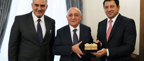 არჩილ თალაკვაძე და მიხეილ სარჯველაძე აზერბაიჯანის რელიგიური გაერთიანებების სახელმწიფო კომიტეტის თავმჯდომარეს შეხვდნენ