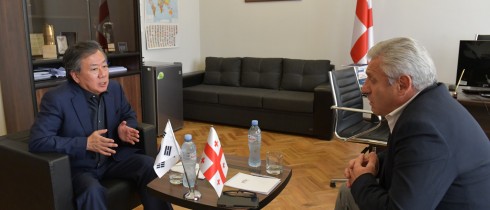 Meeting of Shota Khabareli with the Charge d’Affaires of the Republic of Korea, Kim Tong Op