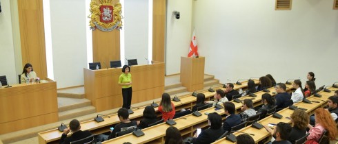 სალომე ქურასბედიანი სტუდენტური პარლამენტის წევრებს შეხვდა