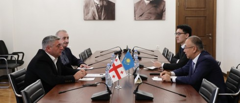 კახა კახიშვილი ყაზახეთის ელჩს შეხვდა