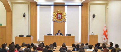 Meeting of Irakli Kobakhidze with the students