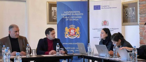 Working meeting of Nino Tsilosani, Mikheil Sarjveladze and Levan Ioseliani