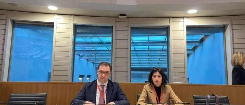 David Songulashvili attending the Interparliamentary Conference on Artificial Intelligence