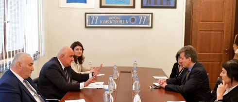 ირაკლი მეძმარიაშვილი საქართველოში გაეროს ბავშვთა ფონდის წარმომადგენელს შეხვდა