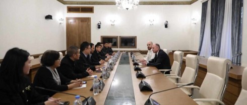 ლევან მგალობლიშვილი ჩინელ ბიზნესმენთა დელეგაციას შეხვდა