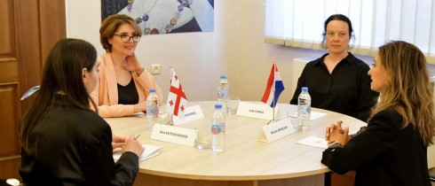 ელისო ბოლქვაძე ნიდერლანდების სამეფოს ელჩს შეხვდა