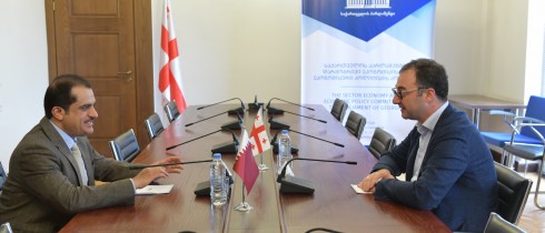 დავით სონღულაშვილი საქართველოში კატარის ელჩს შეხვდა