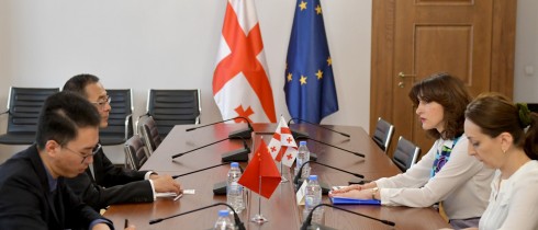 მაკა ბოჭორიშვილი საქართველოში ჩინეთის ელჩს შეხვდა