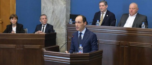 The hearing of the Ministerial candidates - Levan Davitashvili, David Songulashvili, Irakli Karseladze and Lasha Khutsishvili at the joint sitting of five Committees