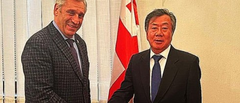 Meeting of Shota Khabareli with the Charge d’Affaires of the Republic of Korea, Kim Tong Op