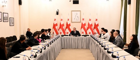 Meeting of Vladimir Bozhadze with the students