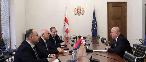 Meeting of Zaza Lominadze with the Ambassador of Armenia