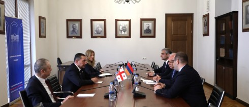 ალექსანდრე ტაბატაძე სომხეთის რესპუბლიკის ელჩს შეხვდა