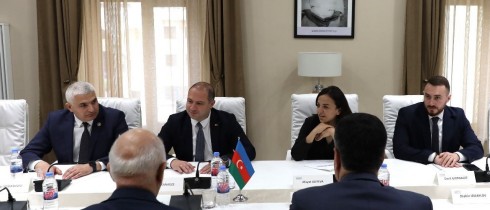 გივი მიქანაძე აზერბაიჯანის რესპუბლიკის საპარლამენტო დელეგაციის წევრებს შეხვდა