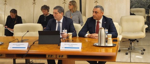 Gela Samkharauli and David Matikashvili participated in the preparatory meeting of the UN Food and Agriculture Organization Global Parliamentary Summit