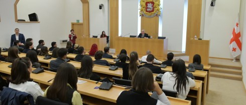 გიორგი ვოლსკი ორგანიზაცია „საქართველოს სტუდენტური პარლამენტის და მთავრობის“ წარმომადგენლებს შეხვდა