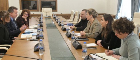 მარიამ ლაშხი და რატი იონათამიშვილი საქართველოში გაერო-ს ბავშვთა ფონდის წარმომადგენელს შეხვდნენ