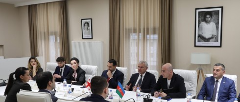 Irakli Kadagishvili, Zaur Dargali and Savalan Mirzoev met with the Youth Union of the Ruling Party of Azerbaijan, “New Azerbaijan”