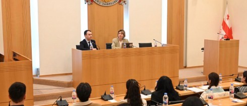 Nino Tsilosani and Giorgi Chakvetadze met with Georgian and Ethnic Minority Students