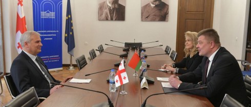 Irakli Kadagishvili Meets with the Ambassador of the Republic of Belarus 