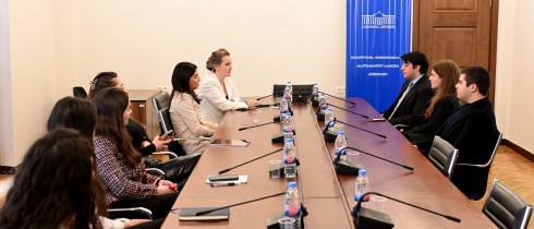 Mariam Lashkhi and Lika Shartava Met with Members of the Youth Organization “Free Generation”