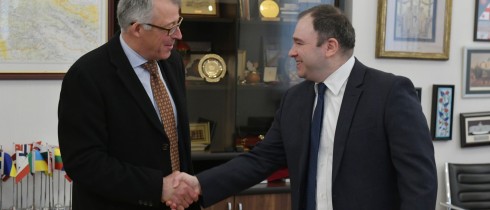 Nikoloz Samkharadze met with the Special Representative of the OSCE Chairperson-in-Office for the South Caucasus, Ambassador Christoph Späti