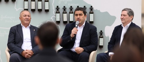 შალვა პაპუაშვილი დეპუტატებთან ერთად, პარლამენტის აპარატის სტაჟიორებსა და სტუდენტური პარლამენტისა და მთავრობის წევრებს შეხვდა