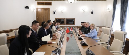 გიორგი ვოლსკი და რატი იონათამიშვილი ჩინეთის სახალხო რესპუბლიკის ეთნიკურ საკითხთა ეროვნული კომისიის დელეგაციის წევრებს შეხვდნენ