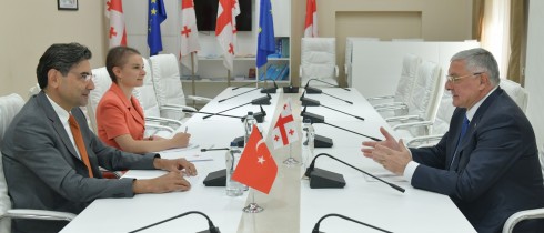 გიორგი ჭყონია თურქეთის რესპუბლიკის ელჩს შეხვდა