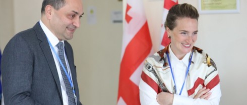 მარიამ ლაშხი დაბა ხულოს ერთიანი ეროვნული გამოცდების საგამოცდო ცენტრს ეწვია