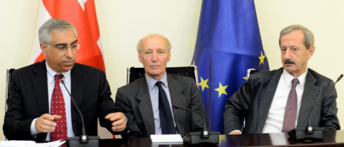 The joint press-conference by Vakhtang Khmaladze and European Experts