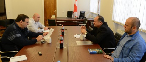 The meeting of Gubaz Sanikidze with the Director of Circassian Centre, Merab Chukhua