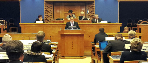 The speech by Zurab Abashidze at the 33rd session of Baltic Assembly and at the 20th session of Baltic Council