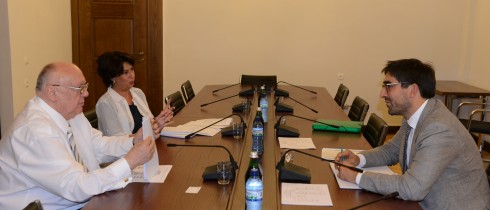 დარგობრივი ეკონომიკისა და ეკონომიკური პოლიტიკის კომიტეტის თავმჯდომარე, ზურაბ ტყემალაძე გერმანელ ექსპერტს შეხვდა
