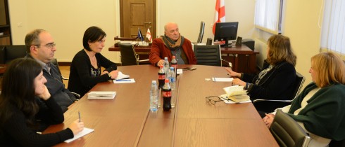 The meeting of Teimuraz Chkuaseli with the Head of International Organization for Migration Georgian Mission, Iliana Derilova